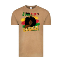 Juneteenth Queen Black Woman Afro Queen Vintage Tee | Teevron