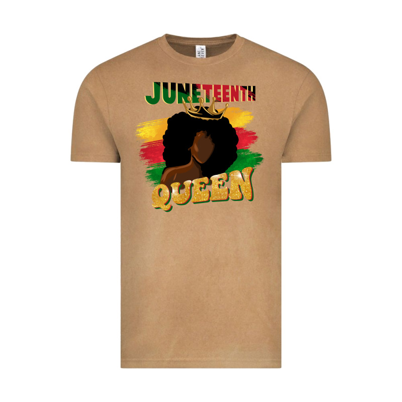 Juneteenth Queen Black Woman Afro Queen Vintage Tee by CowGirlArtShop | Teevron