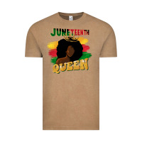 Vintage Coffee juneteenth queen black woman afro queen Vintage Tee - CowGirlArtShop