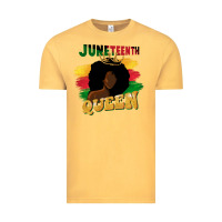 Vintage Mustard juneteenth queen black woman afro queen Vintage Tee - CowGirlArtShop