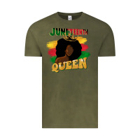 Vintage Olive juneteenth queen black woman afro queen Vintage Tee - CowGirlArtShop