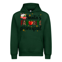 Forest Green santa's favorite principal Urban Hoodie - AdoDesignShop