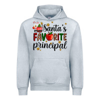 Heather Grey santa's favorite principal Urban Hoodie - AdoDesignShop