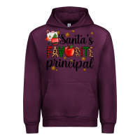 Mauve Wine santa's favorite principal Urban Hoodie - AdoDesignShop