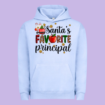 Santa's Favorite Principal Urban Hoodie Designed By Adodesignshop