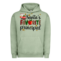 Pigment Oil Green santa's favorite principal Urban Hoodie - AdoDesignShop