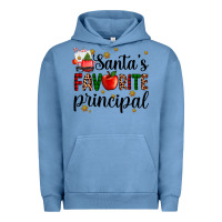 Pigment Pebble Blue santa's favorite principal Urban Hoodie - AdoDesignShop
