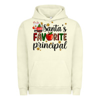 Pigment Pistachio santa's favorite principal Urban Hoodie - AdoDesignShop