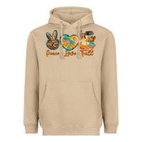 Mushroom peace love fall Heavyweight Hoodie - BarkalooDesign