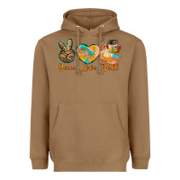 Toasted Coconut peace love fall Heavyweight Hoodie - BarkalooDesign