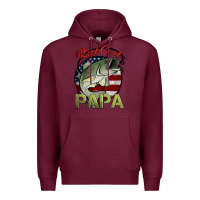 Burgundy reel cool papa fishing Premium Hoodie - Jasminsmagicworld