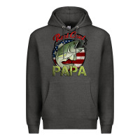 Charcoal Heather reel cool papa fishing Premium Hoodie - Jasminsmagicworld