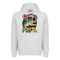 Dove Grey reel cool papa fishing Premium Hoodie - Jasminsmagicworld