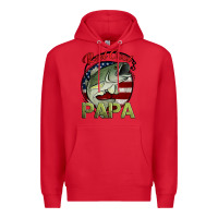 Red reel cool papa fishing Premium Hoodie - Jasminsmagicworld