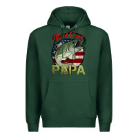Sports Green reel cool papa fishing Premium Hoodie - Jasminsmagicworld
