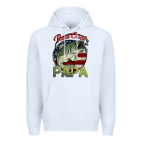 White reel cool papa fishing Premium Hoodie - Jasminsmagicworld