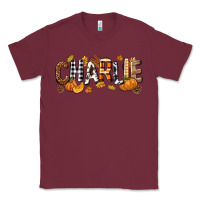Burgundy Personalized Fall Autumn Classic Tee - NancyCooperArtShop