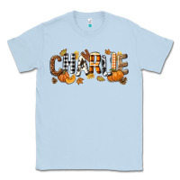 Dusty Blue Personalized Fall Autumn Classic Tee - NancyCooperArtShop