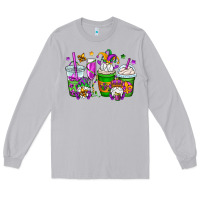 Moon Dust mardi gras gnomes coffee cups Long Sleeve Tee - OliviaCreatesArt