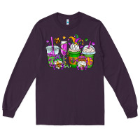 Plum mardi gras gnomes coffee cups Long Sleeve Tee - OliviaCreatesArt