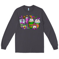 Smoke mardi gras gnomes coffee cups Long Sleeve Tee - OliviaCreatesArt