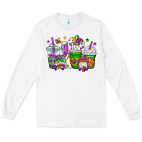 White mardi gras gnomes coffee cups Long Sleeve Tee - OliviaCreatesArt