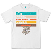 White Eat Sleep Basketball Repeat Premium Tee - Bettercallsaul