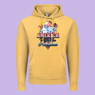 America Ice Cream Vintage Hoodie Designed By Howdyjamesfarm