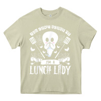 Mossy lunch lady halloween ghost cafeteria worker all hallows' eve t shirt Heavy Core Tee - trangStudio