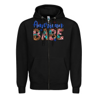 Black american babe Zipper Hoodie - Artiststas