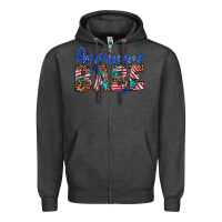 Charcoal Heather american babe Zipper Hoodie - Artiststas