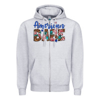 Heather Grey american babe Zipper Hoodie - Artiststas