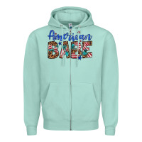 Seafoam american babe Zipper Hoodie - Artiststas