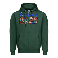 Sports Green american babe Zipper Hoodie - Artiststas