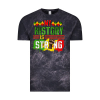 Cloud Black my history is strong Vintage Tee - CowGirlArtShop