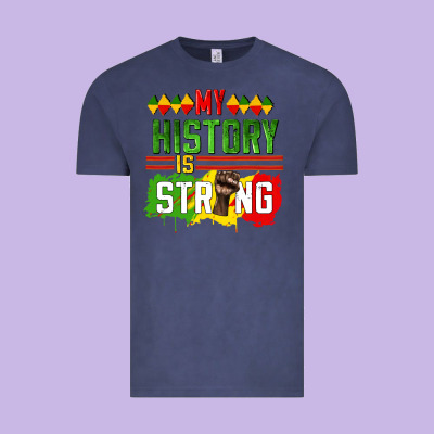My History Is Strong Vintage Tee Designed By Cowgirlartshop