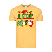 Vintage Mustard my history is strong Vintage Tee - CowGirlArtShop