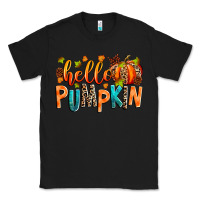 Black Hello pumpkin Classic Tee - RanaPortraitStore