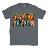 Charcoal Heather Hello pumpkin Classic Tee - RanaPortraitStore