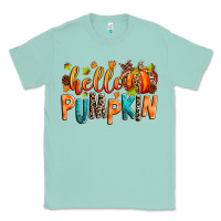 Seafoam Hello pumpkin Classic Tee - RanaPortraitStore