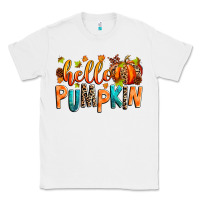 White Hello pumpkin Classic Tee - RanaPortraitStore