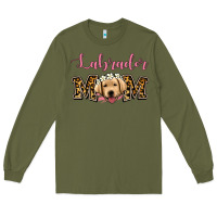 Army Green labrador mom Long Sleeve Tee - Jasminsmagicworld
