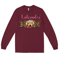 Burgundy labrador mom Long Sleeve Tee - Jasminsmagicworld