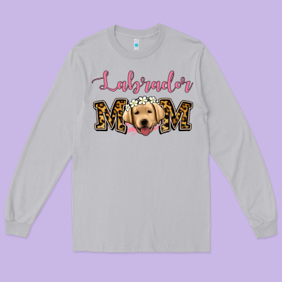 Labrador Mom Long Sleeve Tee Designed By Jasminsmagicworld