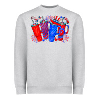 Heather Grey american obsessive cup Heavyweight Sweatshirt - CowhideDigitalArt