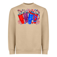 Mushroom american obsessive cup Heavyweight Sweatshirt - CowhideDigitalArt