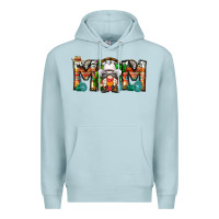 Blue Mist Mom Cowboy Gnome Premium Hoodie - CowhideDigitalArt