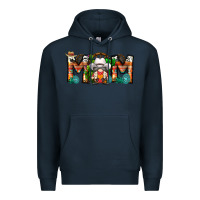 Navy Mom Cowboy Gnome Premium Hoodie - CowhideDigitalArt