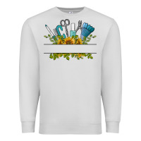 Dove Grey customize nail tools with sunflower Premium Sweatshirt - BarkalooDesign
