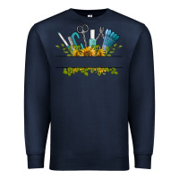 Navy customize nail tools with sunflower Premium Sweatshirt - BarkalooDesign